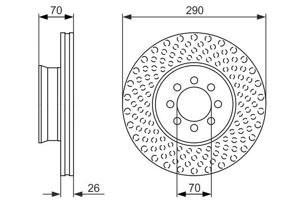 Bosch 0986479602 Brake Disc - 5