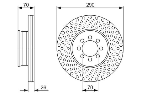 Bosch 0986479602 Brake Disc - 5