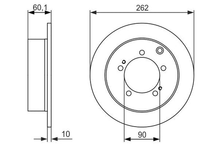 Bosch 0986479603 Brake Disc - 5