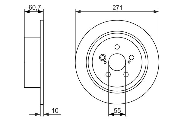 Bosch 0986479613 Brake Disc - 5