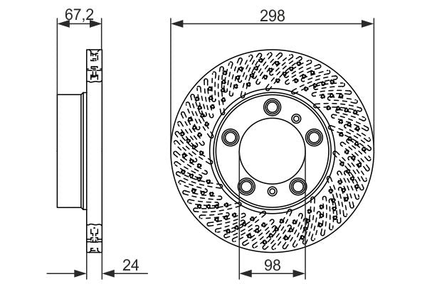 Bosch 0986479674 Brake Disc - 5