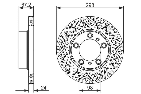 Bosch 0986479675 Brake Disc - 5