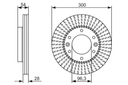 Bosch 0986479693 Brake Disc - 5