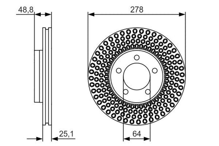 Bosch 0986479699 Brake Disc - 5