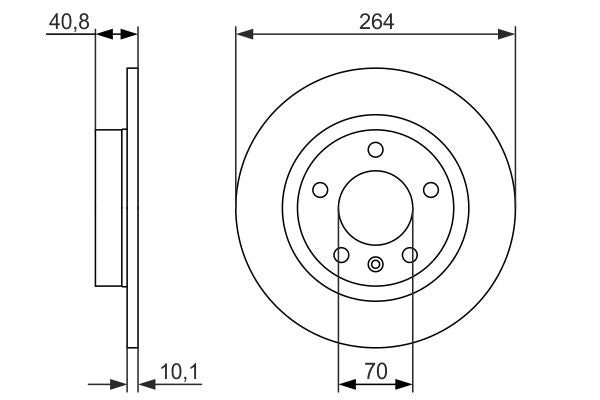 Bosch 0986479715 Brake Disc - 5