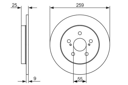Bosch 0986479721 Brake Disc - 5