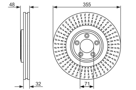 Bosch 0986479754 Brake Disc - 5