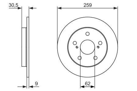 Bosch 0986479765 Brake Disc - 5