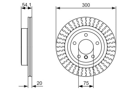 Bosch 0986479775 Brake Disc - 5