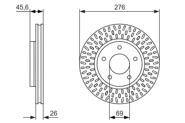 Bosch 0986479783 Brake Disc - 5