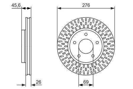 Bosch 0986479783 Brake Disc - 5