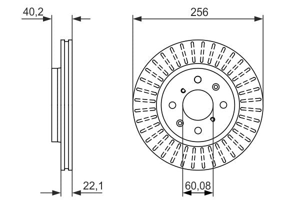 Bosch 0986479788 Brake Disc - 5
