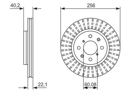 Bosch 0986479788 Brake Disc - 5