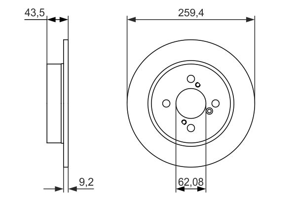Bosch 0986479792 Brake Disc - 5