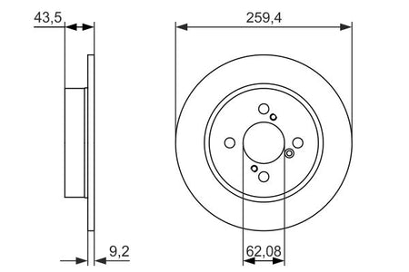 Bosch 0986479792 Brake Disc - 5
