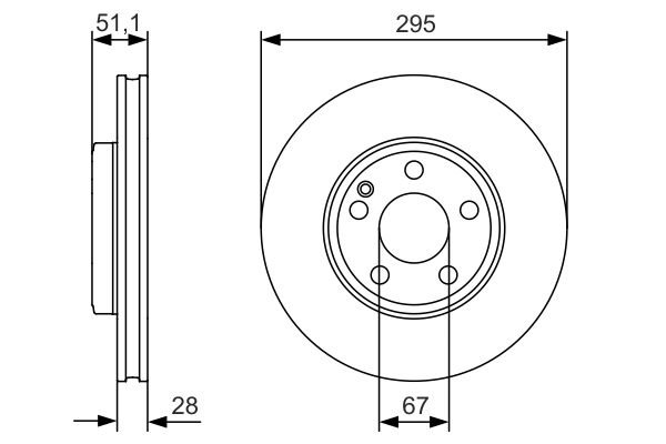 Bosch 0986479A01 Brake Disc - 5