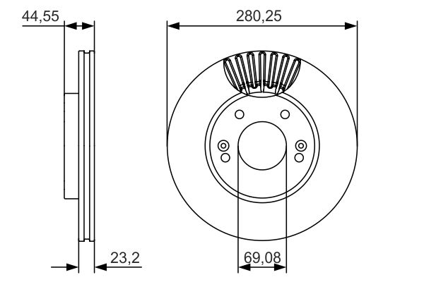 Bosch 0986479A12 Brake Disc - 5