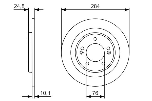 Bosch 0986479A13 Brake Disc - 5