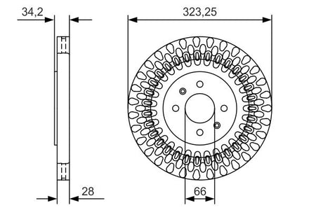 Bosch 0986479A90 Brake Disc - 5