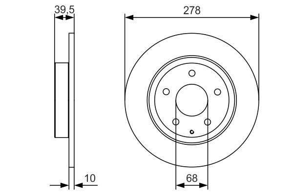 Bosch 0986479C22 Brake Disc - 5