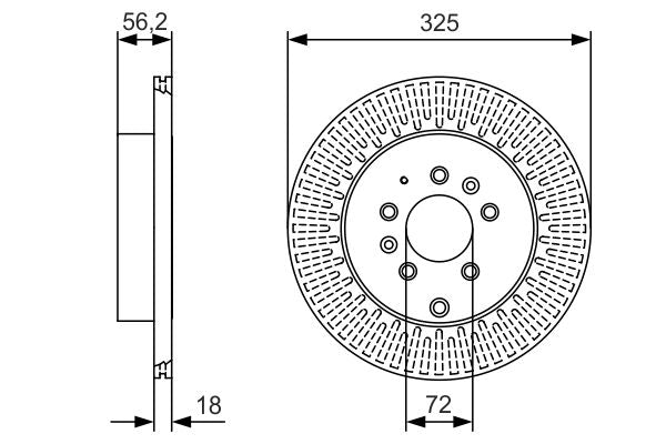 Bosch 0986479C30 Brake Disc - 5