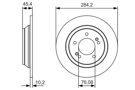 Bosch 0986479C39 Brake Disc - 5