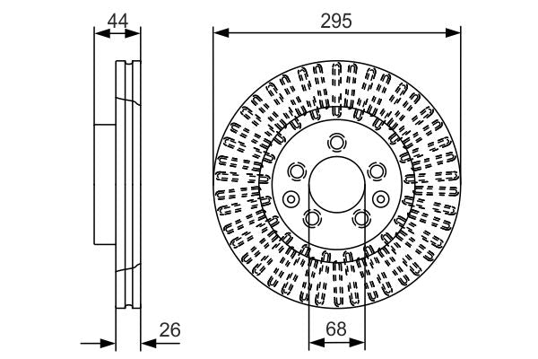 Bosch 0986479D16 Brake Disc - 5