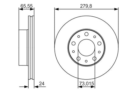 Bosch 0986479S70 Brake Disc - 5