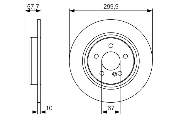 Bosch 0986479S92 Brake Disc - 5