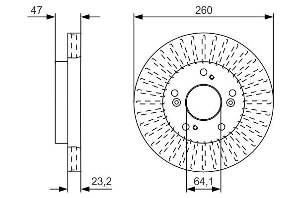 Bosch 0986479U92 Brake Disc - 5