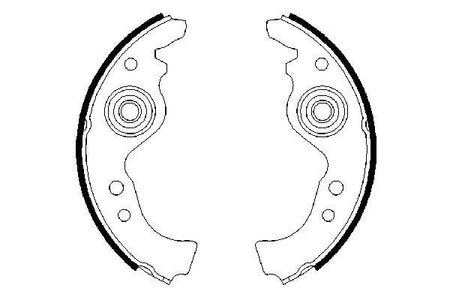 Bosch 0986487030 Brake Shoe Set - 5
