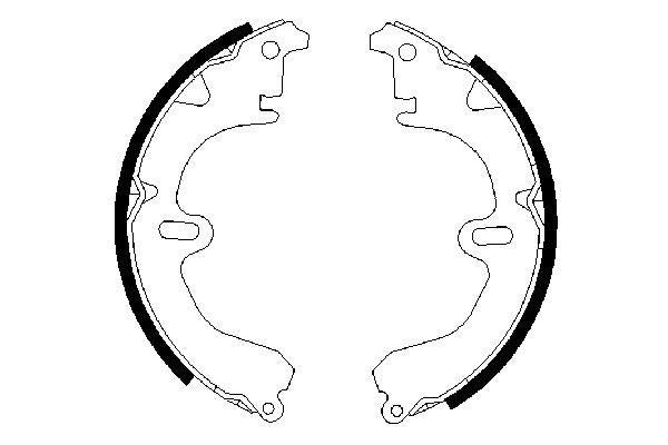 Bosch 0986487203 Brake Shoe Set - 5