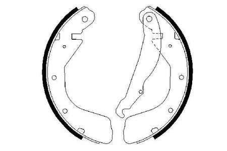 Bosch 0986487264 Brake Shoe Set - 5