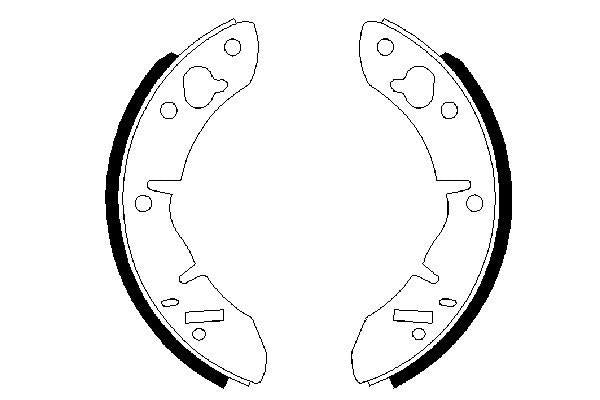 Bosch 0986487273 Brake Shoe Set - 5