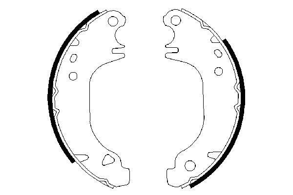 Bosch 0986487274 Brake Shoe Set - 5