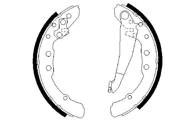 Bosch 0986487281 Brake Shoe Set - 5