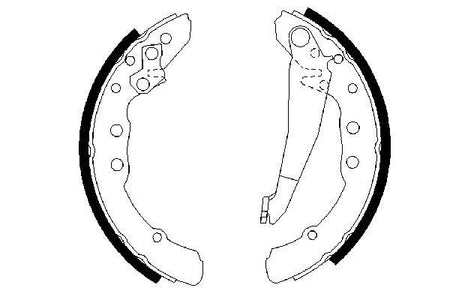 Bosch 0986487281 Brake Shoe Set - 5