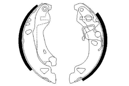Bosch 0986487317 Brake Shoe Set - 5