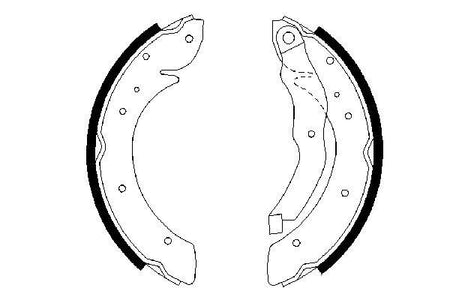 Bosch 0986487327 Brake Shoe Set - 5