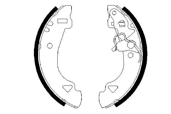 Bosch 0986487331 Brake Shoe Set - 5