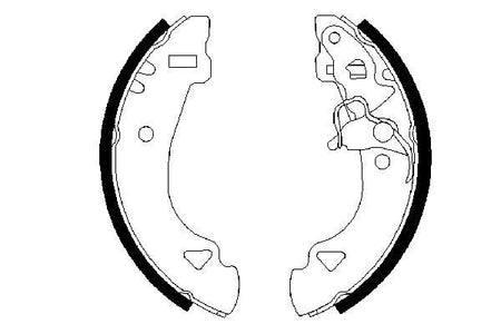 Bosch 0986487331 Brake Shoe Set - 5