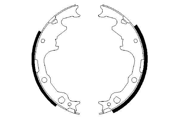Bosch 0986487396 Brake Shoe Set - 5