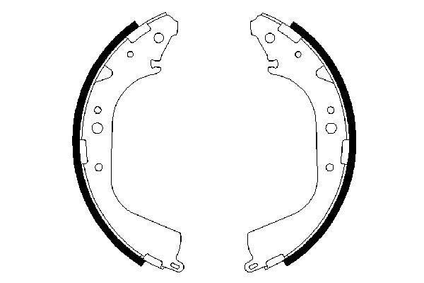 Bosch 0986487414 Brake Shoe Set - 5