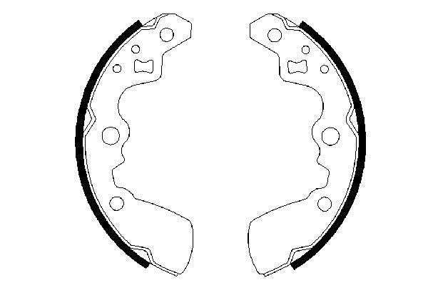 Bosch 0986487430 Brake Shoe Set - 5