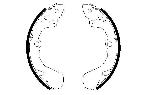 Bosch 0986487436 Brake Shoe Set - 5