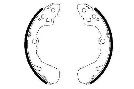 Bosch 0986487436 Brake Shoe Set - 5