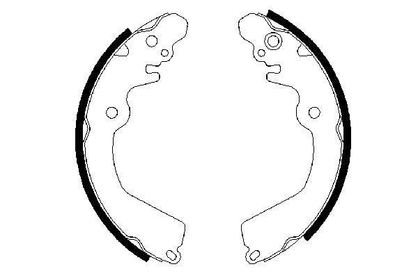 Bosch 0986487451 Brake Shoe Set - 5