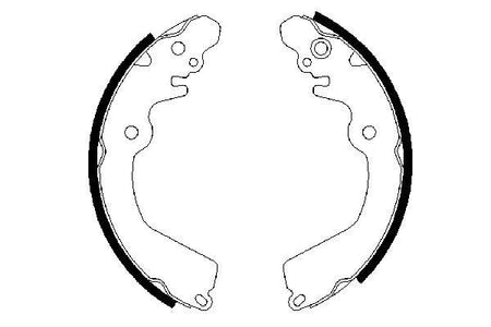 Bosch 0986487451 Brake Shoe Set - 5