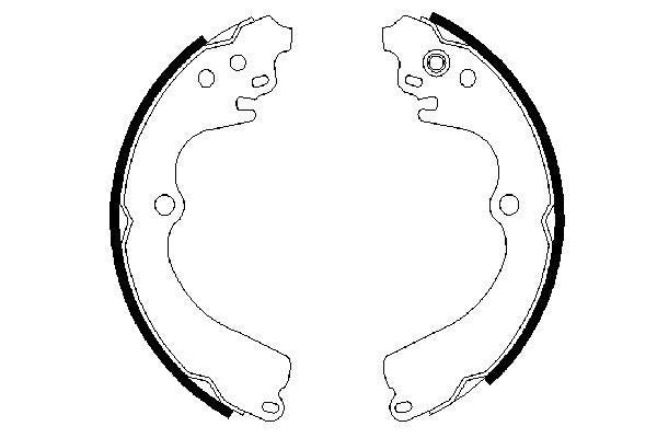 Bosch 0986487463 Brake Shoe Set - 5
