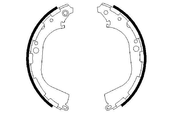 Bosch 0986487464 Brake Shoe Set - 5